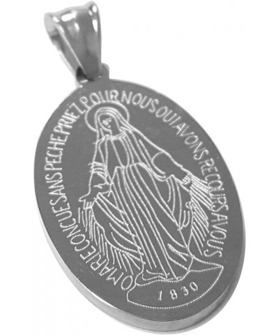 Religious Gifts Catholic - Oval Miraculous Mary Medal - Medalla Milagrosa - Two (35 mm or 25 mm) 35.0 Millimeters $11.14 Pend...