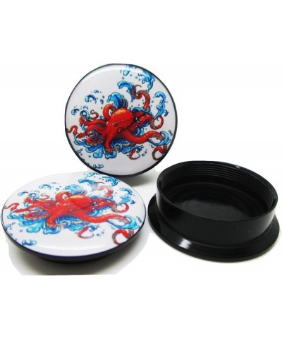 Red Octopus Ear Plugs - Acrylic Screw-On - 10 Sizes - Brand NewPair 11/16" (18mm) $9.71 Body Jewelry