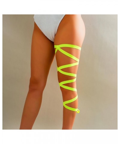 Colorful Cloth Sexy Beach Multi-layer Leg Chain Strench Thigh Chain Jewelry Summer Elasticity Thigh Leg Chain Bikini Body Thi...