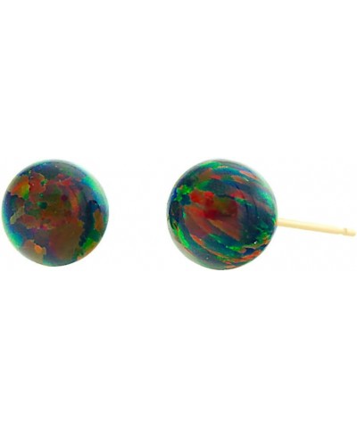 Trustmark 14-20 Gold Filled Black Synthetic Opal Ball Stud Post Earrings 10mm $26.75 Earrings