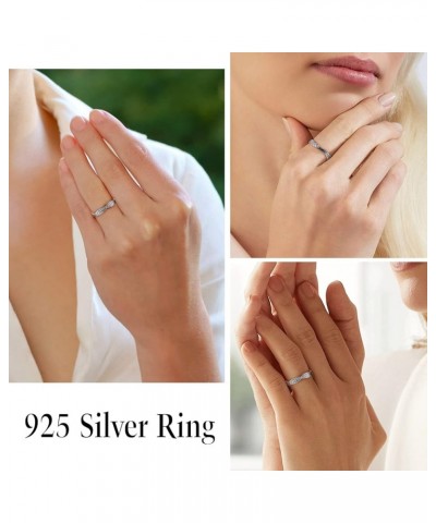 925 Sterling Silver Engravable Angel Wings Rings, Retro Memory Guardian Feather Wing Band Ring for Women Men (with Gift Box) ...