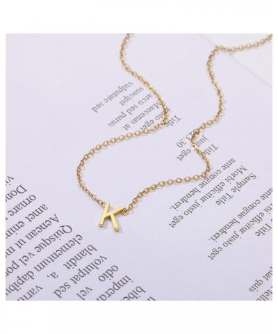 Initial Necklaces for Women 18k Gold Plated Necklace Dainty Pendant Necklace Charm Personalized Letter Necklaces Minimalist G...