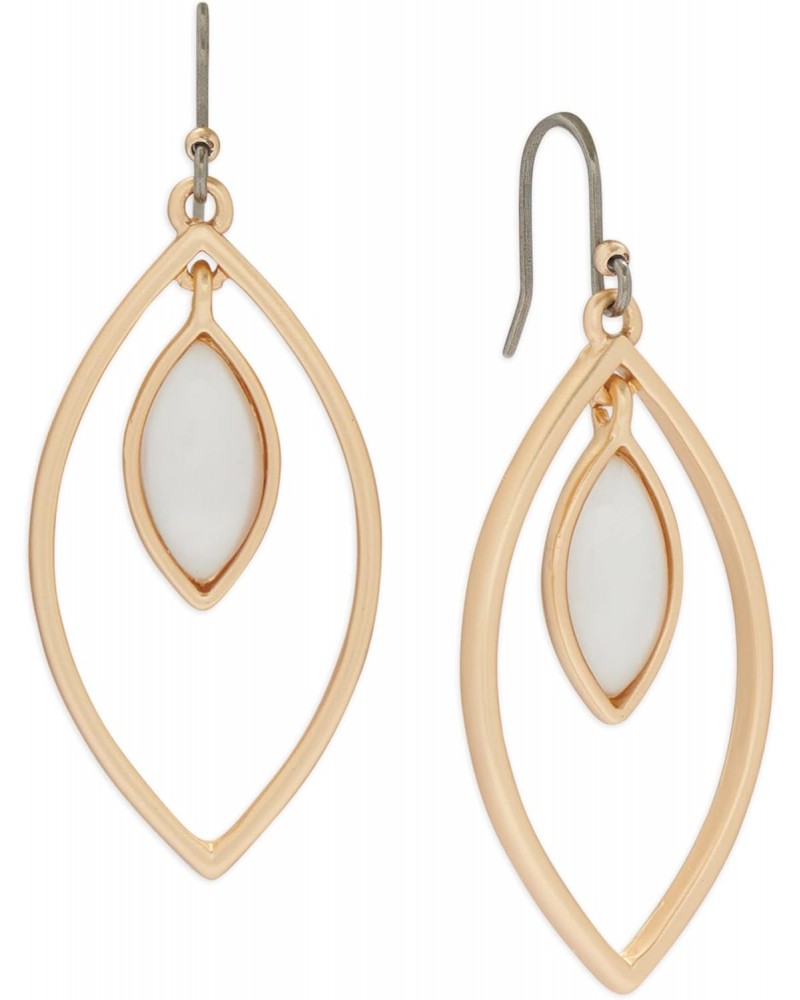 Movement Mother Pearl Drop Earring, Gold, One Size $12.76 Earrings