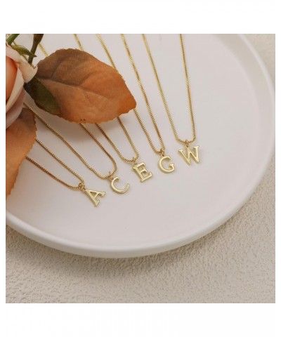 Gold Initial Necklaces for Women, Gold Plated Letter Necklace for Girls, Dainty A-Z Pendant Choker Necklace K-Gold $8.09 Neck...