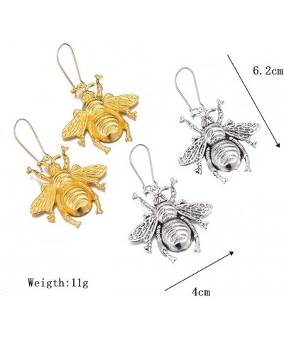 Wasp Bee Dangle Hoop Earrings for Women Personalized Honeybee Bee Insect Huggie Drop Earrings Teen Girls Gothic Jewelry Gift ...