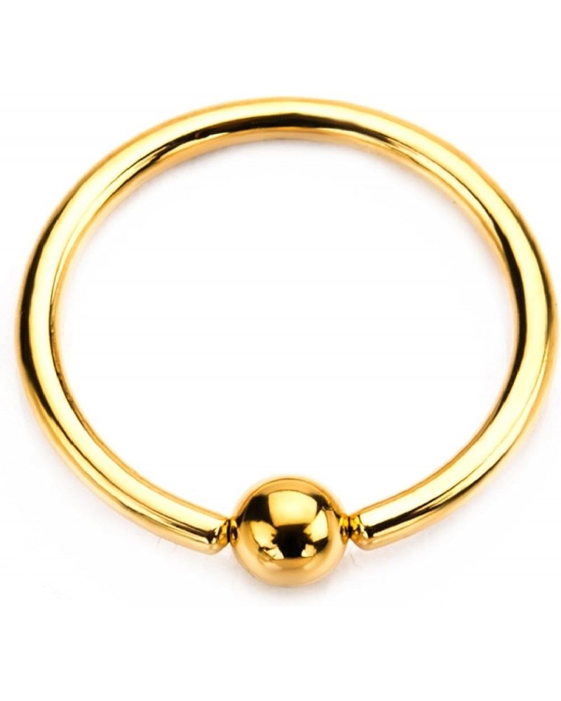 Gold PVD Plated WildKlass Captive Bead Rings 18g 3/8 $8.00 Body Jewelry