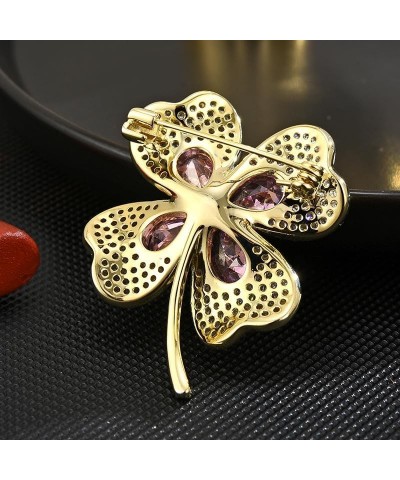 Flower Floral Pearl Brooch Pin Austrian Crystal Rhinestone Brooches Gold Plated Leaf Lapel Pin Clothing Dress Accessories Bir...