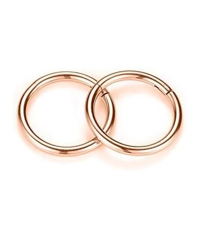 Grade 23 Titanium 6mm to 14mm Body Piercing Rings for Nose Ear Lip Septum Conch Daith Lobe Helix Tragus Cartilage 20G 18G 16G...