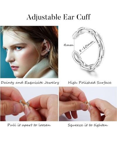 18 Pcs Gold Ear Cuffs for Women Non Piercing Adjustable Ear Cuff Earrings Clip On Cartilage Helix Wrap Ear Jewelry Set Silver...