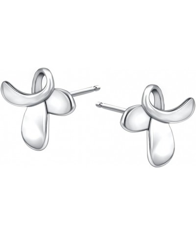 Cute Butterfly Stud Earrings Sterling Silver Ear Cuff Zircon Butterfly Earrings for Women and Girls Style 6 $7.94 Earrings