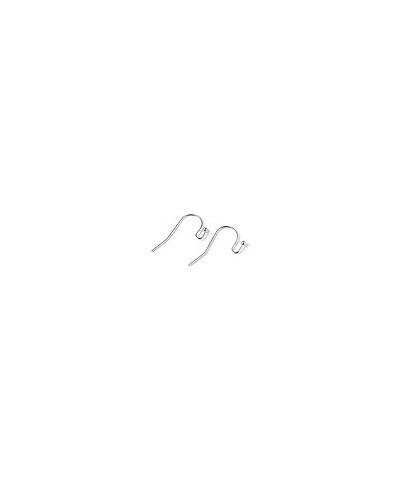 20pcs Sterling Silver Ear Wire Ball Dot French Earring Hooks Connector Dangle E $7.41 Earrings