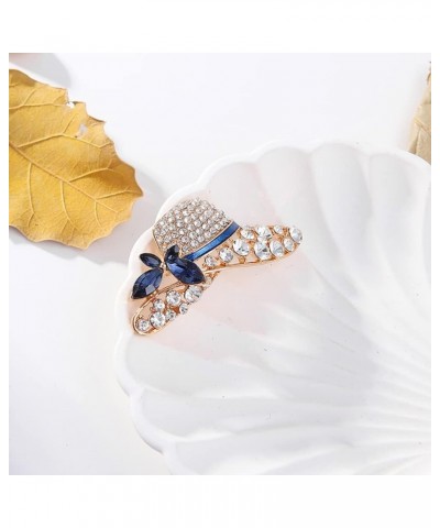 Delicate Hat Lapel Brooch Pin for Women Girls Rhinestone Crystal Cap Pin Clip Dress Suit Sweater Scarves Jackets Collar Backp...