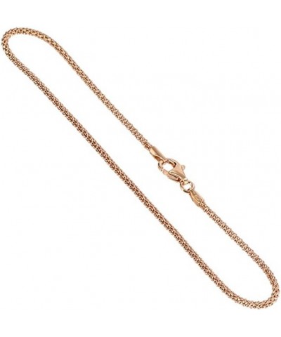 14k Gold Plated over Silver Vermeil 1.6mm Popcorn Foot Chain 11 Inch Long Anklet for Women $12.75 Anklets