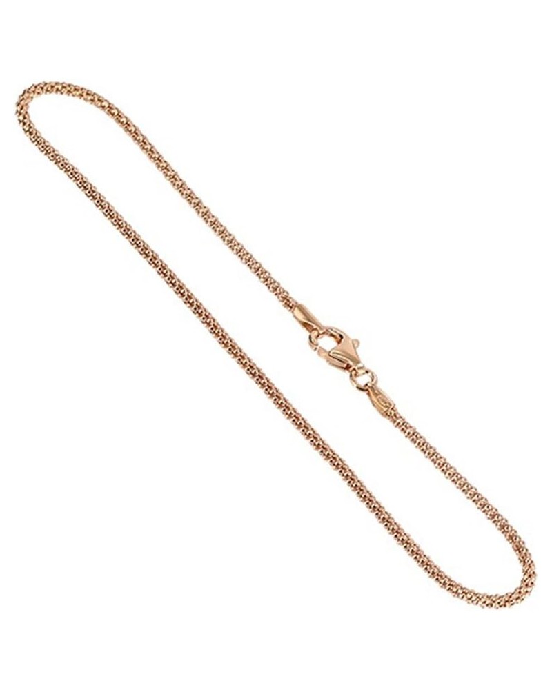 14k Gold Plated over Silver Vermeil 1.6mm Popcorn Foot Chain 11 Inch Long Anklet for Women $12.75 Anklets