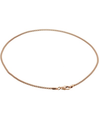 14k Gold Plated over Silver Vermeil 1.6mm Popcorn Foot Chain 11 Inch Long Anklet for Women $12.75 Anklets