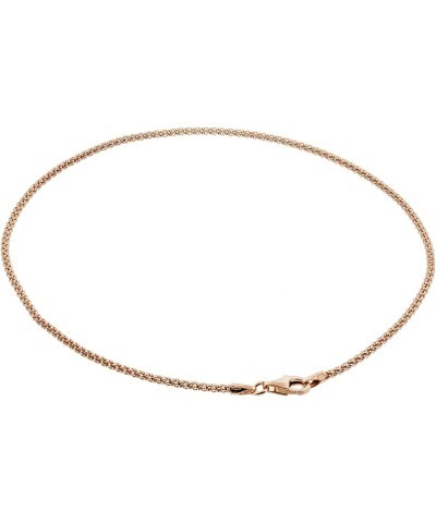 14k Gold Plated over Silver Vermeil 1.6mm Popcorn Foot Chain 11 Inch Long Anklet for Women $12.75 Anklets