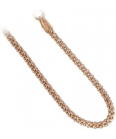 14k Gold Plated over Silver Vermeil 1.6mm Popcorn Foot Chain 11 Inch Long Anklet for Women $12.75 Anklets