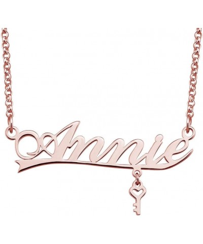 Personalized Name Necklace Rose Gold Customized Pendant Costom Annie $10.79 Necklaces