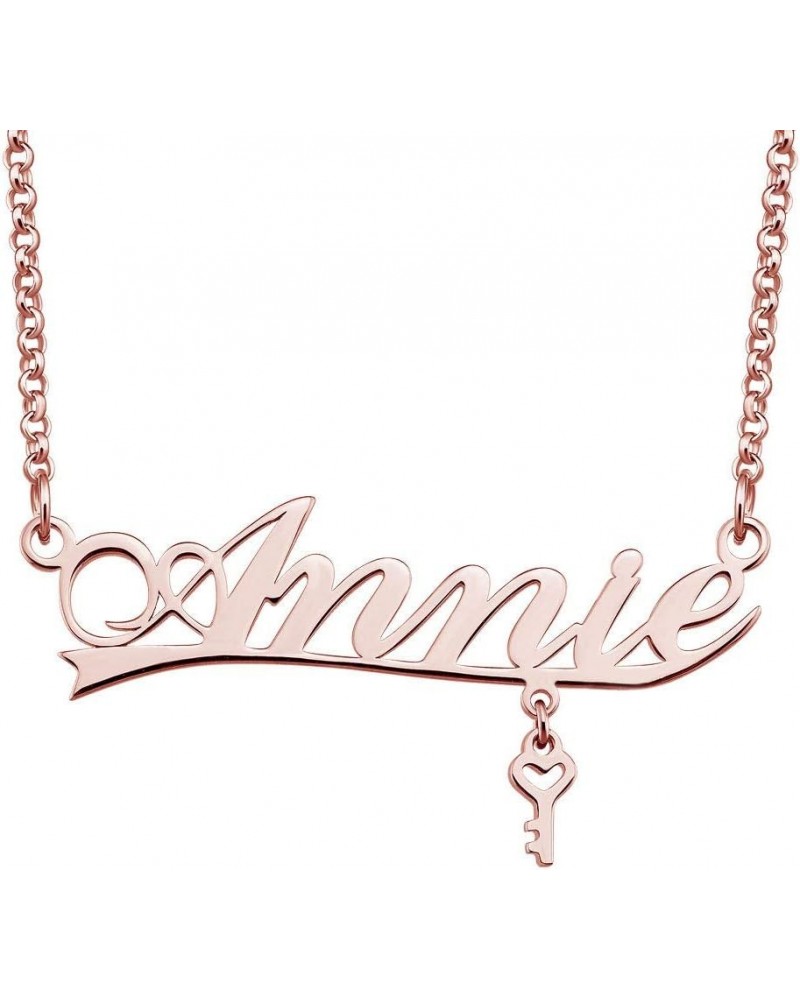 Personalized Name Necklace Rose Gold Customized Pendant Costom Annie $10.79 Necklaces