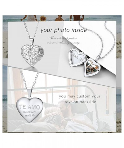 Personalized Photo Locket/Tag Necklace for Wmen/Men, Customized Photo/Text, Stainless Steel/925 Sterling Silver, Come Gift Bo...