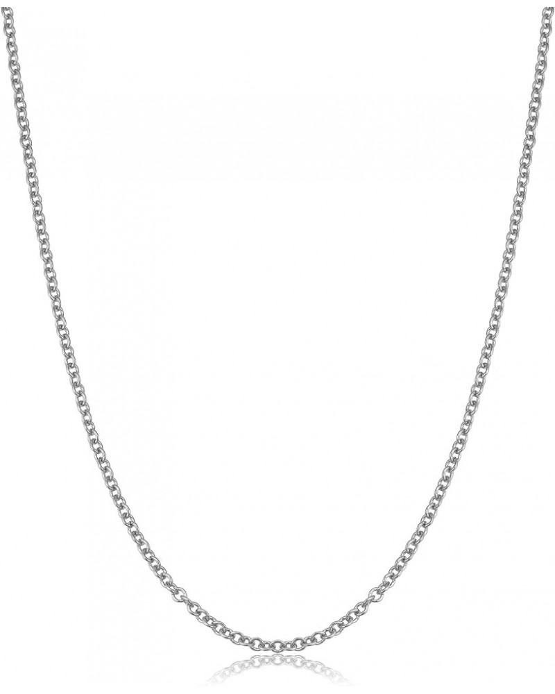 14k Yellow Gold Filled Or White Gold Filled Cable Chain Necklace For Women And Men (1mm, 1.3mm, 1.5mm or 2.1mm - sizes from 1...