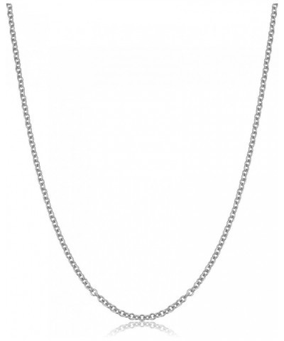 14k Yellow Gold Filled Or White Gold Filled Cable Chain Necklace For Women And Men (1mm, 1.3mm, 1.5mm or 2.1mm - sizes from 1...