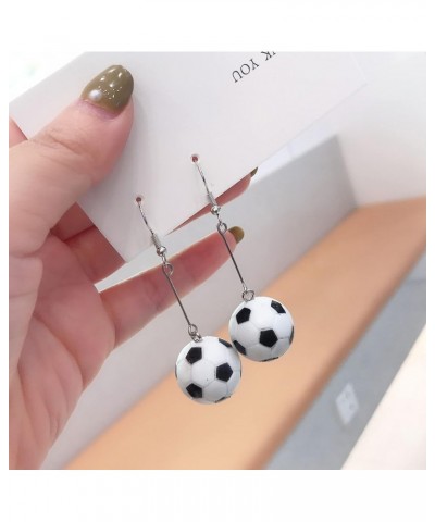 Sporty Style Basketball Dangle Earrings Sweet Statement Soccer Earrings Unique Sports Game Ball Earrings for Women Girls Gift...