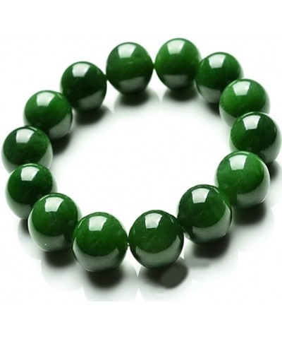 Natural 10mm Green Jade Round Gemstone Beads Stretchy Bangle Bracelet, Bring Good Luck, Wealth, Prosperity and Happiness, Hea...