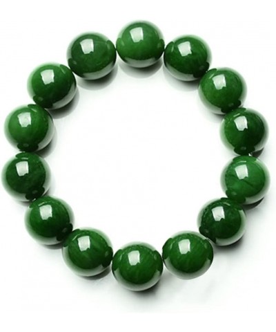 Natural 10mm Green Jade Round Gemstone Beads Stretchy Bangle Bracelet, Bring Good Luck, Wealth, Prosperity and Happiness, Hea...