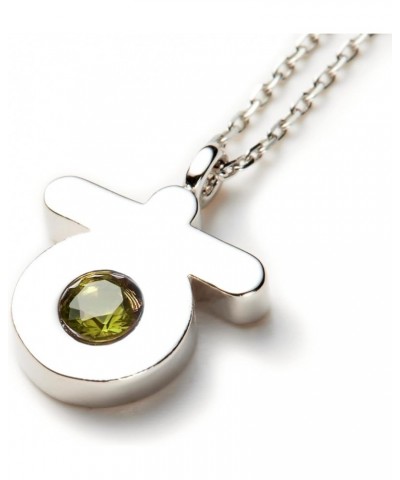 ARANG KOREAN BIRTHSTONE NECKLACE- OR (Original Rhodium) Plated, Cubic, Strong Durability - Fashion Jewelry Peridot (August) $...