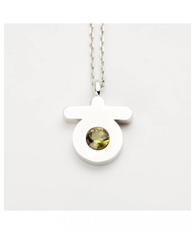 ARANG KOREAN BIRTHSTONE NECKLACE- OR (Original Rhodium) Plated, Cubic, Strong Durability - Fashion Jewelry Peridot (August) $...