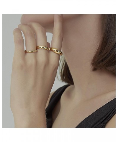 18K Gold Plated Titanium Must-Have Minimalist Stackable Band Ring, Women Gold Jewelry, Never Tarnish 6.0 Millimeters 8 $18.54...