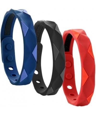 Geekran Sugarreg Bangle, Bangle, Sugarreg Bangle, Bangle for Men and Women Black+Blue+Red $10.20 Bracelets