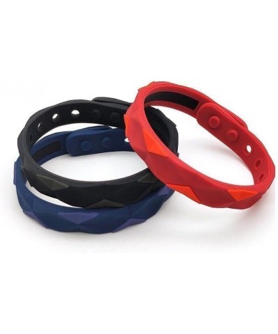 Geekran Sugarreg Bangle, Bangle, Sugarreg Bangle, Bangle for Men and Women Black+Blue+Red $10.20 Bracelets