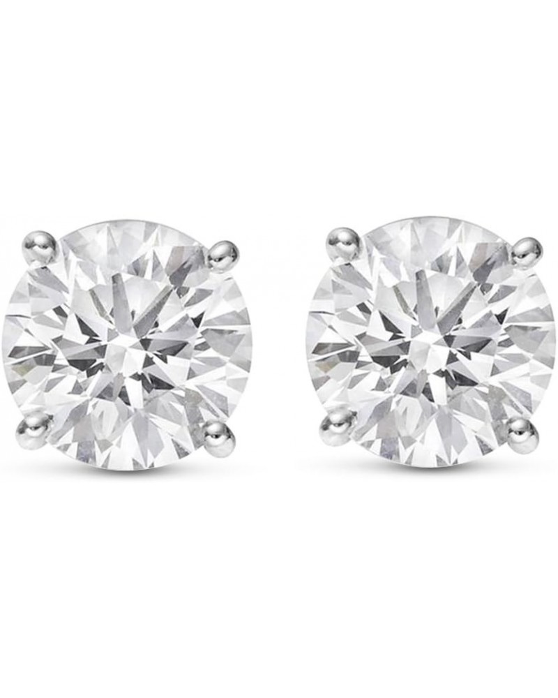 3/4-8 IGI Certified LAB-GROWN Round Cut Diamond Earrings 4 Prong Push Back Value Collection (H-I Color, SI1-SI2 Clarity) 6.0 ...