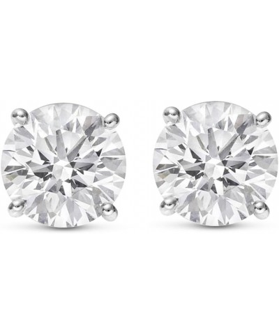 3/4-8 IGI Certified LAB-GROWN Round Cut Diamond Earrings 4 Prong Push Back Value Collection (H-I Color, SI1-SI2 Clarity) 6.0 ...