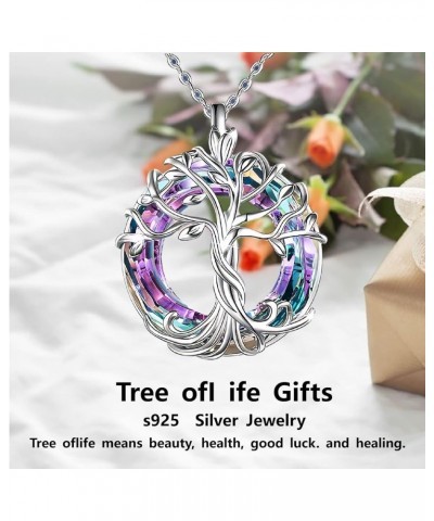 Hummingbird Tree of Life Necklaces Urn - Cremation Jewelry for Ashes Keepsake/Circle Crystal Memorial Pendant/Funnel Filler G...