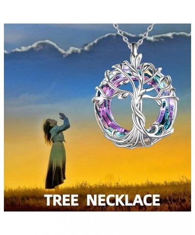 Hummingbird Tree of Life Necklaces Urn - Cremation Jewelry for Ashes Keepsake/Circle Crystal Memorial Pendant/Funnel Filler G...