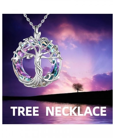 Hummingbird Tree of Life Necklaces Urn - Cremation Jewelry for Ashes Keepsake/Circle Crystal Memorial Pendant/Funnel Filler G...