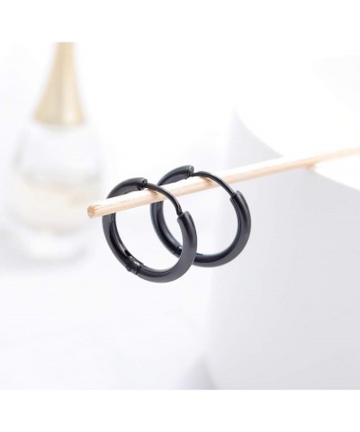 Stainless Steel Small Hoop Earrings for Cartilage Women Mens Hoops Gold Color 16mm Diameter $6.89 Earrings