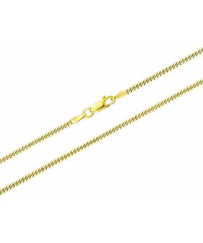 18K Gold Over Solid 925 Sterling Silver 2MM, 2.5MM, 3.5MM, 4MM Miami Cuban Chain Necklace- 16"-30 18 2MM $41.61 Others