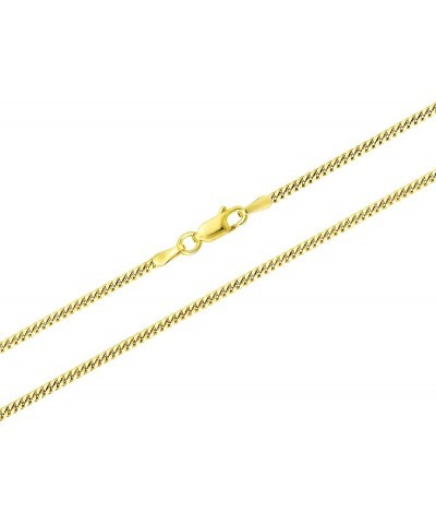 18K Gold Over Solid 925 Sterling Silver 2MM, 2.5MM, 3.5MM, 4MM Miami Cuban Chain Necklace- 16"-30 18 2MM $41.61 Others