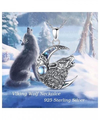 925 Sterling Silver Viking Necklaces for Women Men, Nordic Tree of Life/Odin/Thor's Hammer/Wolf/Dragon/Crow/Horse/Valknut Com...