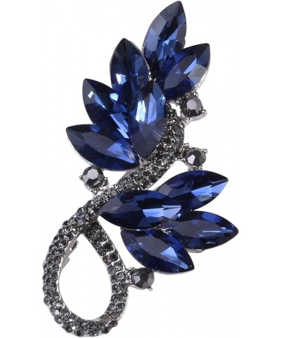 Women's Austrian Crystal Brooch Pins Elegant Rhinestone Brooch Jewelry Gift for Women, girls, ladies Blue $8.67 Brooches & Pins