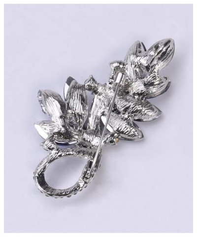 Women's Austrian Crystal Brooch Pins Elegant Rhinestone Brooch Jewelry Gift for Women, girls, ladies Blue $8.67 Brooches & Pins