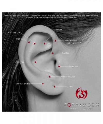 16G-18G Internally Threaded Solid Titanium Tragus/Helix Earring/Labret Stud with CZ Ball Top 18g 10mm $9.17 Body Jewelry