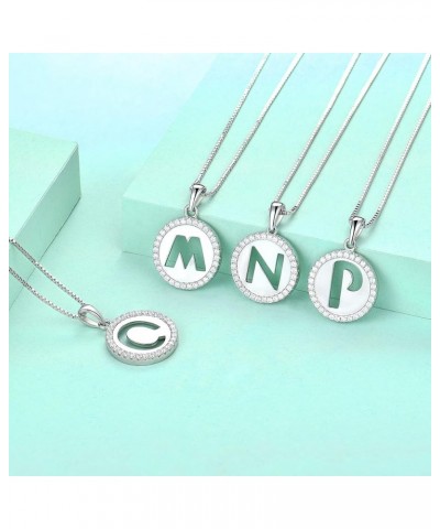 Initial Necklace for Women Teen girls 925 Sterling Silver Letter A-Z Pendant 26 Alphabet Jewelry Q $22.94 Necklaces