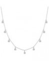 'Marvel Around' Cubic Zirconia Necklace in Sterling Silver, 15" + 2 17.0 Inches $25.80 Necklaces