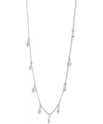 'Marvel Around' Cubic Zirconia Necklace in Sterling Silver, 15" + 2 17.0 Inches $25.80 Necklaces