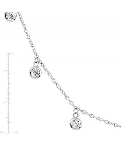 'Marvel Around' Cubic Zirconia Necklace in Sterling Silver, 15" + 2 17.0 Inches $25.80 Necklaces